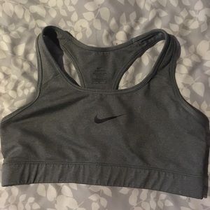 Nike sports bra gray